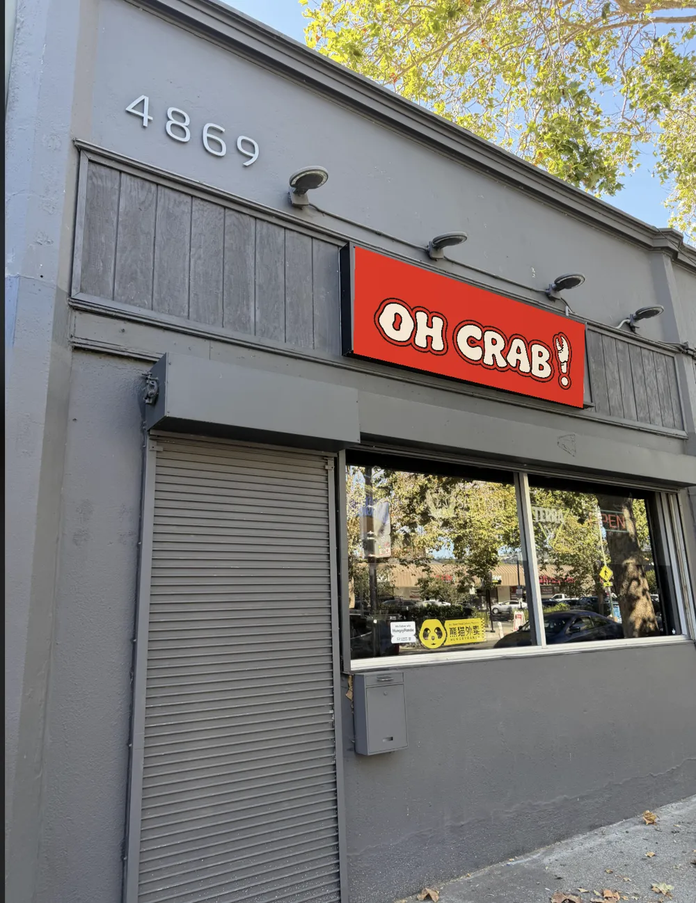 The OH CRAB! storefront in Oakland